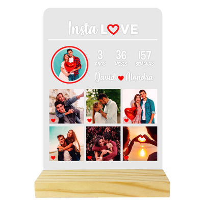 MS Regalos Personalizados | Cuadro Acrílico | Insta Love | My Sign Lima Peru