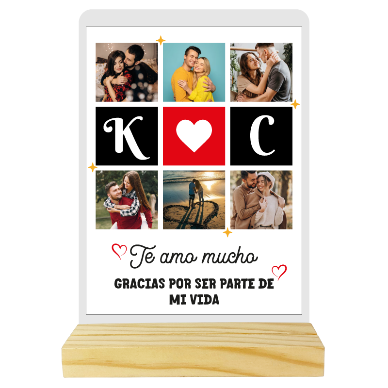 MS Regalos Personalizados | Cuadro Acrílico | Te amo mucho | My Sign Lima Peru