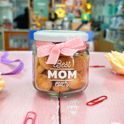 MS Regalos Personalizados | Frasco de galletas | Best mom ever | My Sign Lima Peru