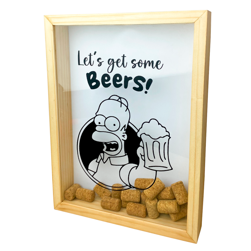 MS Regalos Personalizados | Alcancía de Corchos | Homero Cervezas | My Sign Lima Peru