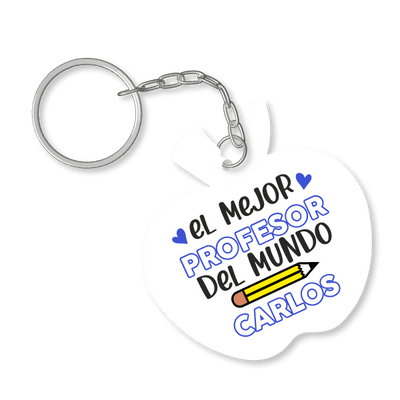 MS Regalos Personalizados | Llavero manzana | Mejor profesor | My Sign Lima Peru