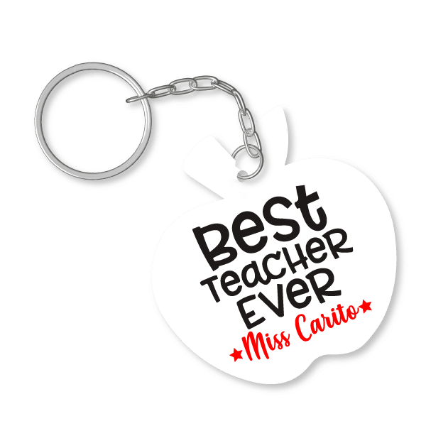 MS Regalos Personalizados | Llavero manzana | Best teacher | My Sign Lima Peru