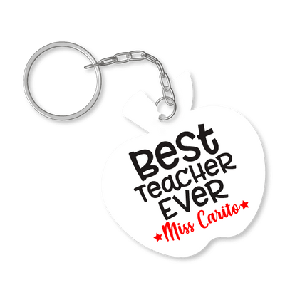MS Regalos Personalizados | Llavero manzana | Best teacher | My Sign Lima Peru