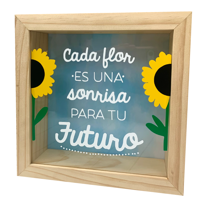 MS Regalos Personalizados | Alcancía personalizada | Flor Amarilla | My Sign Lima Peru