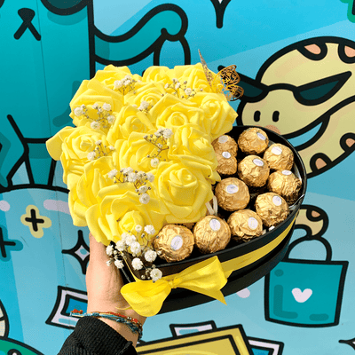 MS Regalos Personalizados | Pack Rosas Eternas Amarillas | My Sign Lima Peru