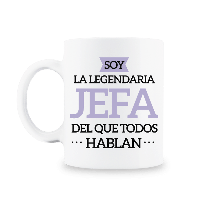 MS Regalos Personalizados | Taza Personalizada | Legendaria Jefa | My Sign Lima Peru
