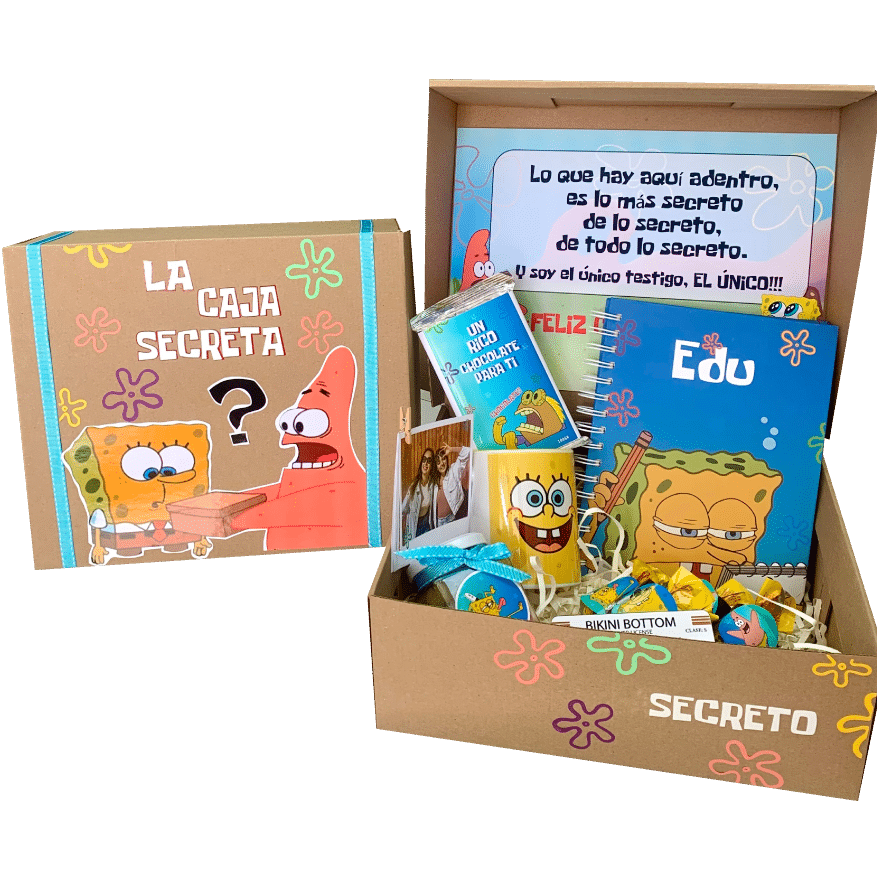 MS Regalos Personalizados | Pack Temático | Bob Esponja | My Sign Lima Peru