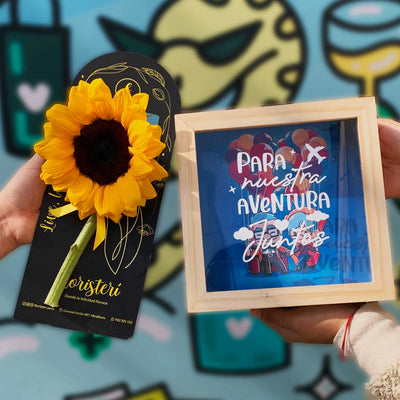 Promociones | Girasol + Alcancía Personalizada