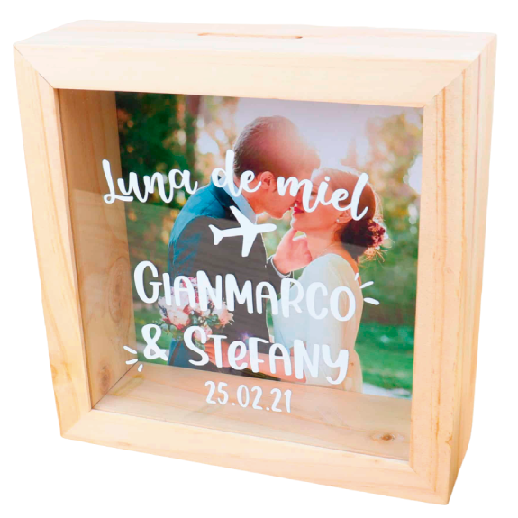 MS Regalos Personalizados | Alcancía personalizada | Luna de miel | My Sign Lima Peru