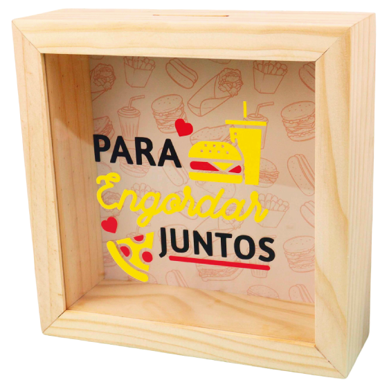 MS Regalos Personalizados | Alcancía personalizada | Para engordar juntos | My Sign Lima Peru