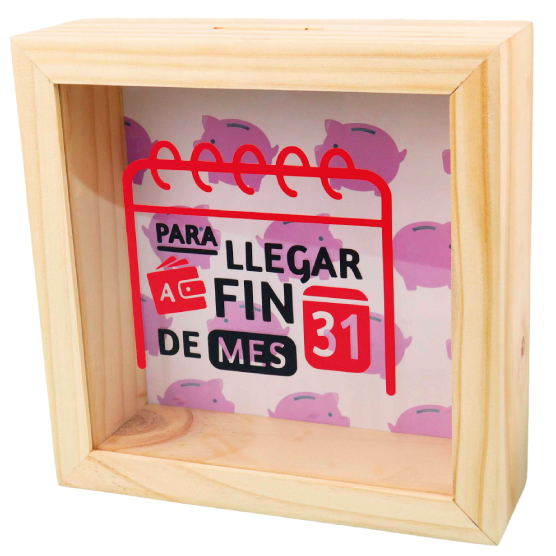 MS Regalos Personalizados | Alcancía personalizada | Para llegar a fin de mes | My Sign Lima Peru