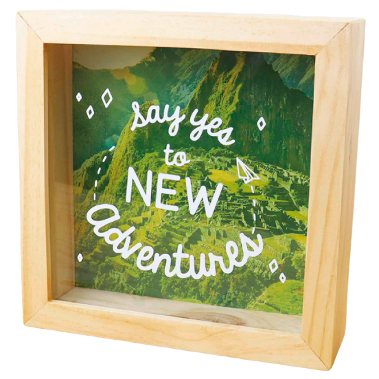 MS Regalos Personalizados | Alcancía personalizada | Say yes to new adventures | My Sign Lima Peru