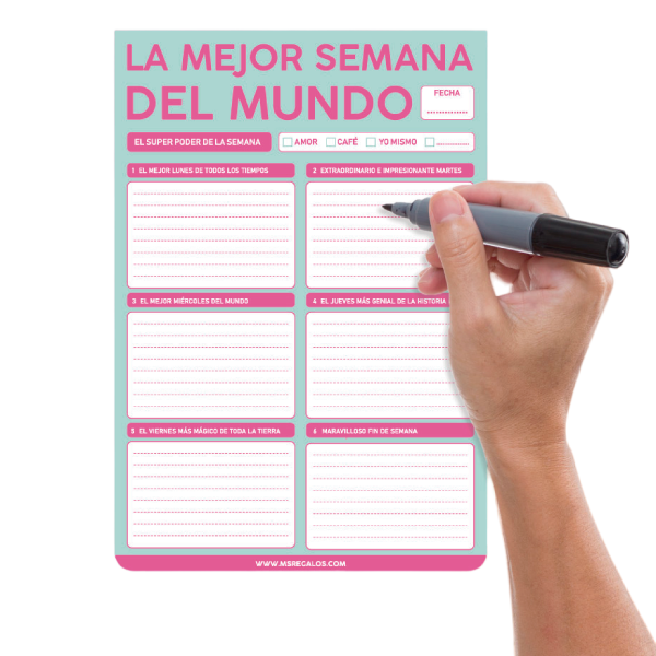 MS Regalos Personalizados | Planner | La mejor semana del mundo | My Sign Lima Peru