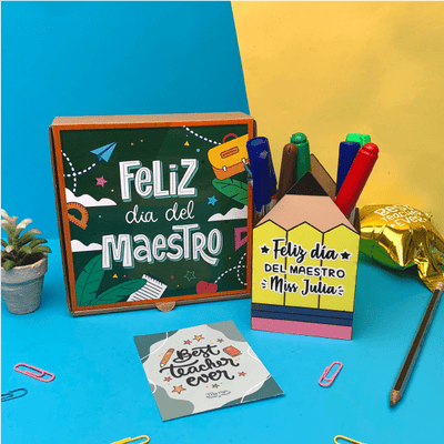 MS Regalos Personalizados | Portalapicero Lapiz | Feliz día del maestro | My Sign Lima Peru