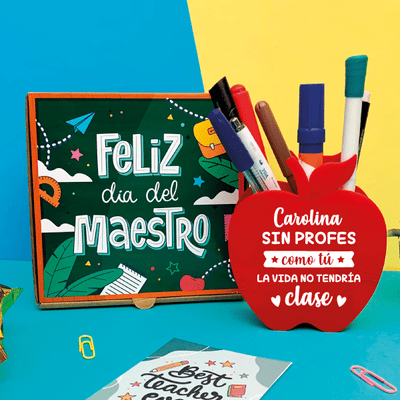 MS Regalos Personalizados | Portalapicero manzana | Sin profes como tú | My Sign Lima Peru