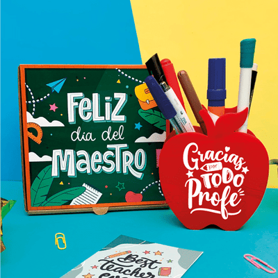 MS Regalos Personalizados | Portalapicero manzana | Gracias por todo profe | My Sign Lima Peru