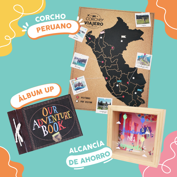 MS Regalos Personalizados | Promociones | Corcho peruano +álbum up + alcancía | My Sign Lima Peru