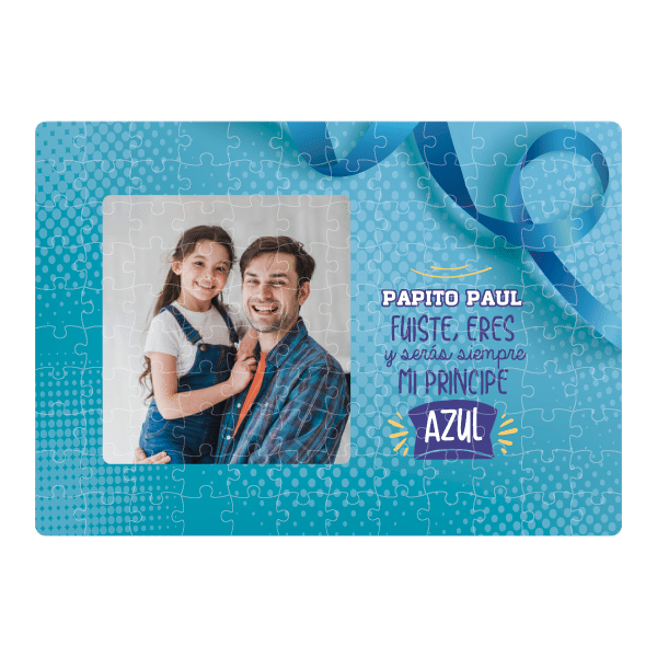 MS Regalos Personalizados | Rompecabezas personalizado | Papá mi principe azul | My Sign Lima Peru