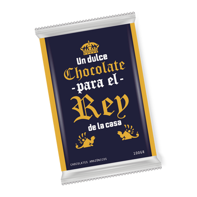 MS Regalos Personalizados | Tableta de chocolate | Rey de la casa | My Sign Lima Peru