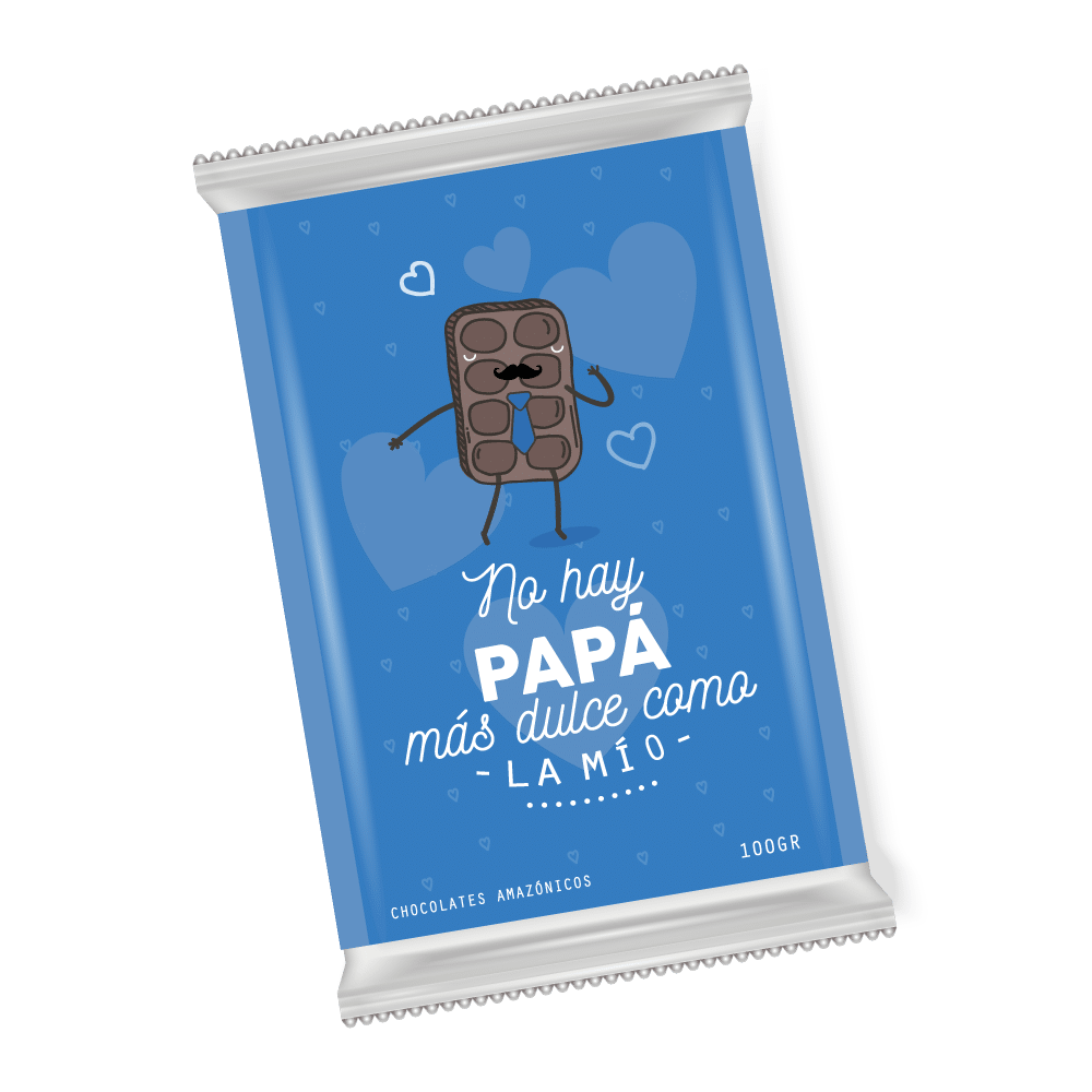 MS Regalos Personalizados | Tableta de chocolate | Papá más dulce como el mío | My Sign Lima Peru
