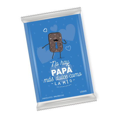 MS Regalos Personalizados | Tableta de chocolate | Papá más dulce como el mío | My Sign Lima Peru