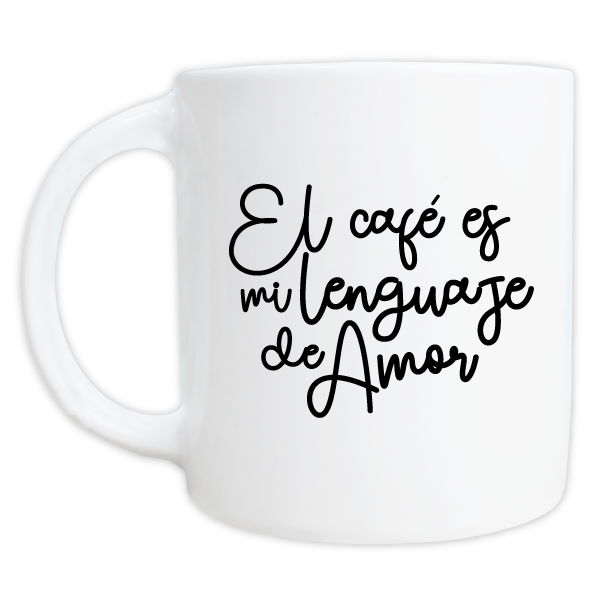 MS Regalos Personalizados | Taza Vibe | El café es mi lenguaje del amor | My Sign Lima Peru