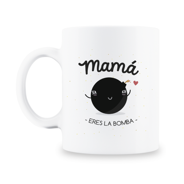 MS Regalos Personalizados | Taza personalizada | Mamá eres la bomba | My Sign Lima Peru