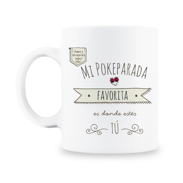 MS Regalos Personalizados | Taza personalizada | Mi pokeparada favorita | My Sign Lima Peru