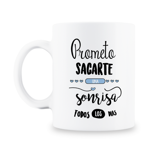 MS Regalos Personalizados | Taza personalizada | Prometo una sonrisa | My Sign Lima Peru