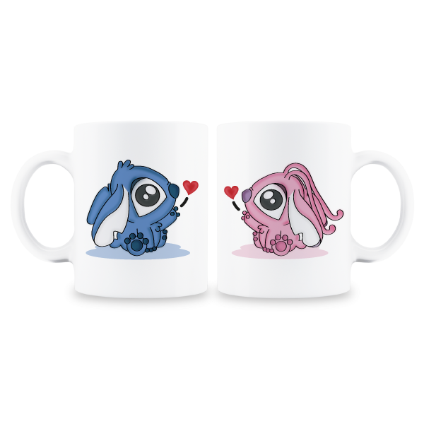 MS Regalos Personalizados | Tazas pareja personalizadas | Stitch | My Sign Lima Peru