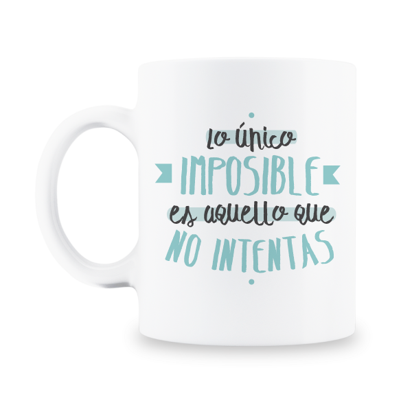 MS Regalos Personalizados | Taza personalizada | Lo único imposible | My Sign Lima Peru