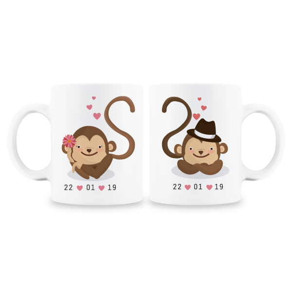 MS Regalos Personalizados | Tazas pareja personalizadas | Monitos | My Sign Lima Peru
