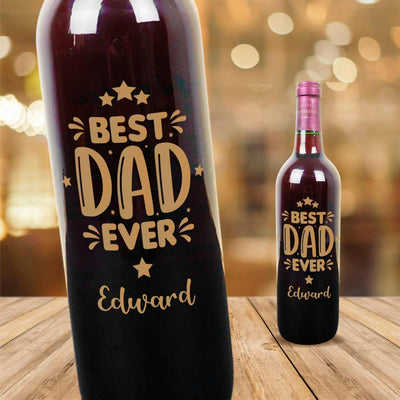 MS Regalos Personalizados | Vino Personalizado | Best dad ever | My Sign Lima Peru