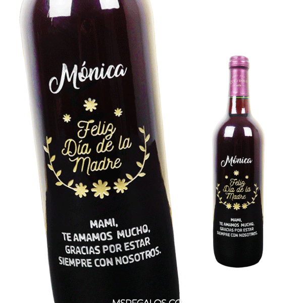 MS Regalos Personalizados | Vino Personalizado | Feliz día Mamá | My Sign Lima Peru