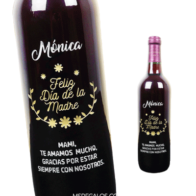 MS Regalos Personalizados | Vino Personalizado | Feliz día Mamá | My Sign Lima Peru
