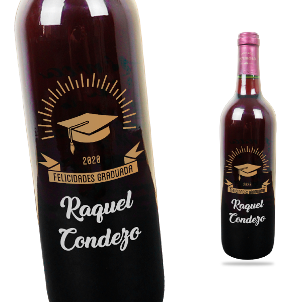 MS Regalos Personalizados | Vino Personalizado | Felicidades | My Sign Lima Peru