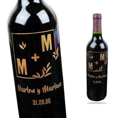 MS Regalos Personalizados | Vino Personalizado | Aniversario 06 | My Sign Lima Peru
