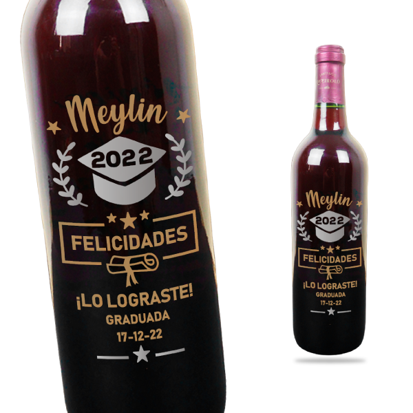MS Regalos Personalizados | Vino Personalizado | Lo lograste | My Sign Lima Peru