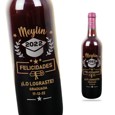 MS Regalos Personalizados | Vino Personalizado | Lo lograste | My Sign Lima Peru