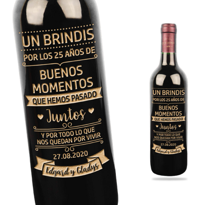 MS Regalos Personalizados | Vino Personalizado | Un brindis | My Sign Lima Peru