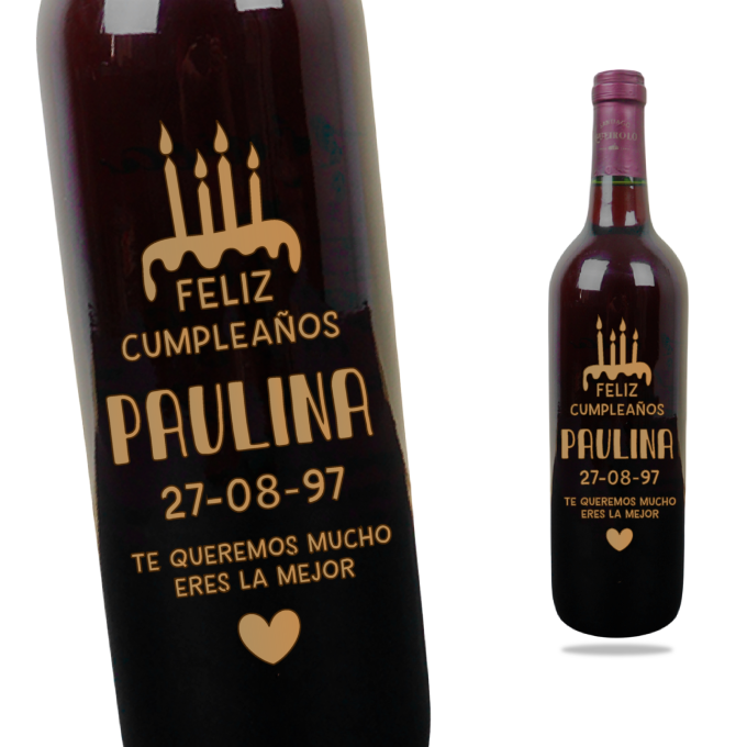 MS Regalos Personalizados | Vino Personalizado | Feliz Cumpleaños | My Sign Lima Peru