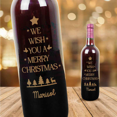 MS Regalos Personalizados | Vino Personalizado | Navidad 08 | My Sign Lima Peru
