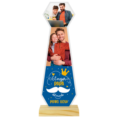 MS Regalos Personalizados | Acrílico Corbata | El mejor Papá | My Sign Lima Peru