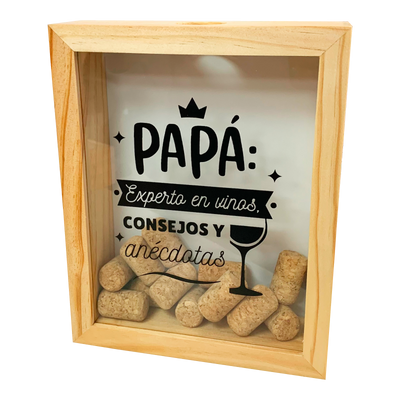 MS Regalos Personalizados | Alcancía de corchos | Papá experto | My Sign Lima Peru