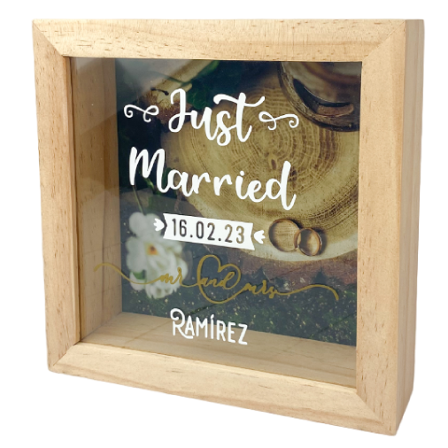 MS Regalos Personalizados | Alcancía personalizada | Just Married | My Sign Lima Peru