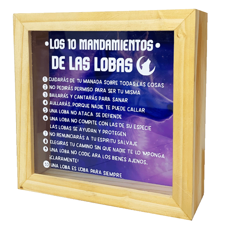 MS Regalos Personalizados | Alcancía Personalizada | Mandamientos Loba | My Sign Lima Peru