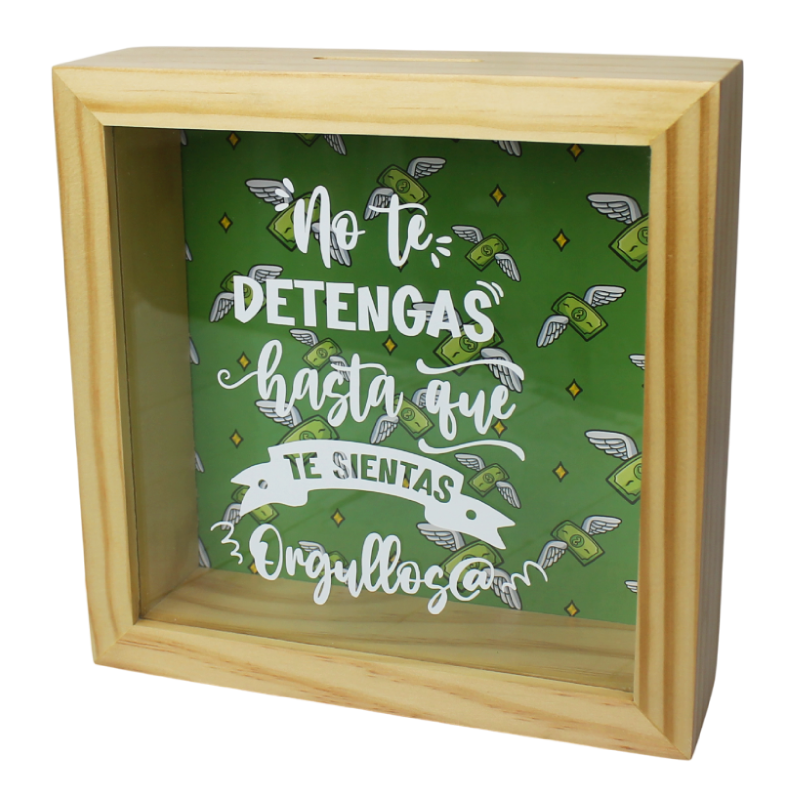 MS Regalos Personalizados | Alcancía personalizada | No te detengas | My Sign Lima Peru