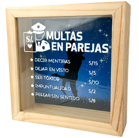 MS Regalos Personalizados | Alcancía personalizada | Multas en parejas | My Sign Lima Peru