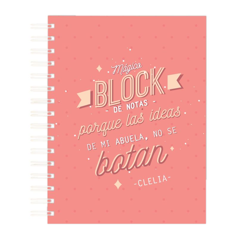 MS Regalos Personalizados | Block personalizado | Ideas de mi Abuela | My Sign Lima Peru