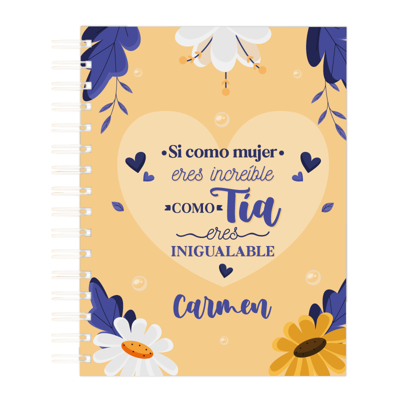 MS Regalos Personalizados | Block personalizado | Tía inigualables | My Sign Lima Peru